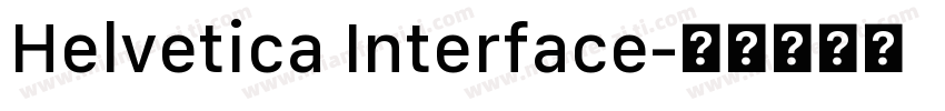 Helvetica Interface字体转换